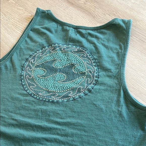 Green Billabong Tank Top Size XL - Picture 6 of 7